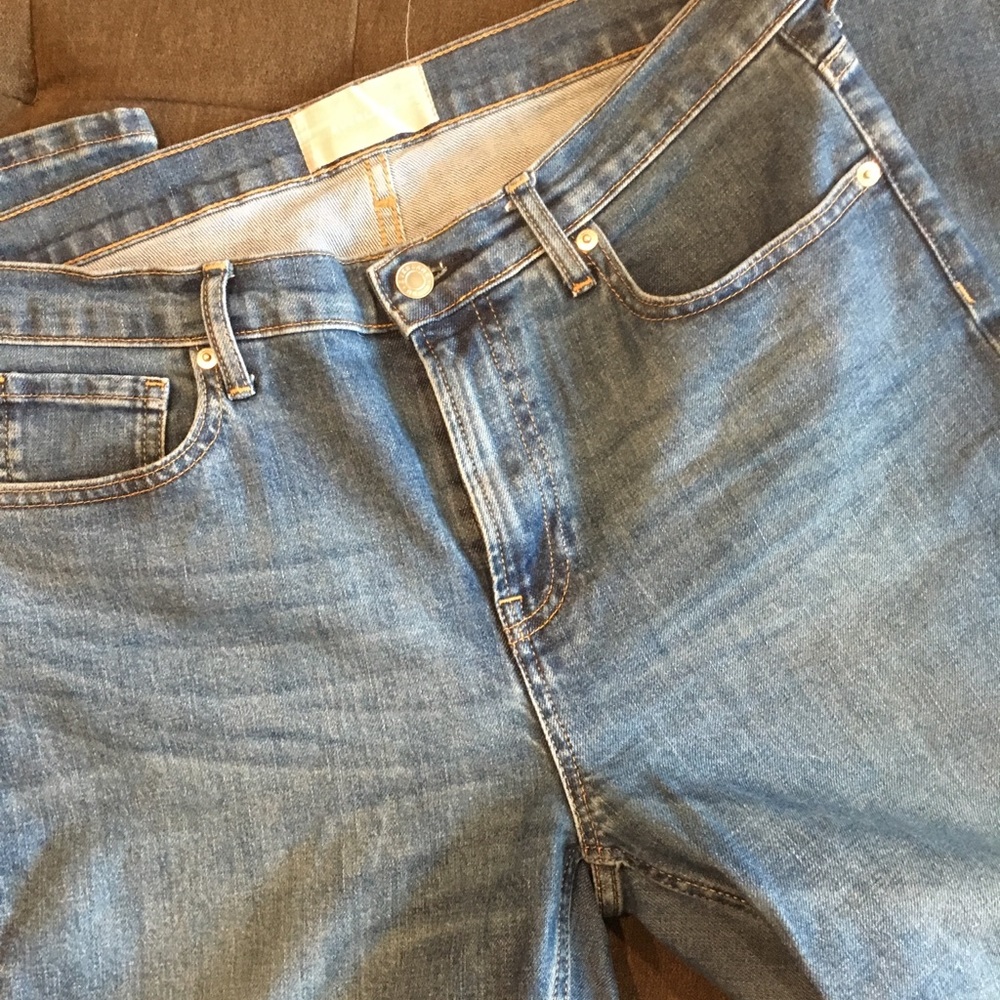 Everlane high rise blue jean